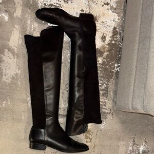 Miss Albright Black Over the Knee Boots